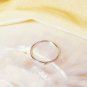 Dainty Mandarin Spessartite Ring 14k Gold Stacking Tiny Garnet Ring Genuine Ring