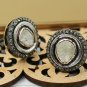 Pave Diamond Stud Earring 925 Silver Polki Diamond Earring Tops Valentines Gift.