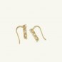 14k Solid Gold Diamond Ear Climber Diamond Pave Ear Climber Valentines Day Sale.