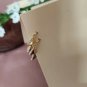 Hoop Diamond Earrings Huggies Earrings Dangle Charm Earrings 14k Solid Gold Gift