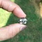 Pave Diamond Oval Rosecut Ball Beads 925 Silver Polki Beads Jewelry Findings.