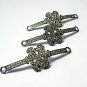 Pave Diamond Snowflakes Connector 925 Silver Diamond Jewelry Chain Findings NS1.