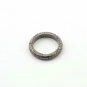 Pave Diamond Round Lock 925 Silver Lock Charm Necklace Enhancer Findings Gift.