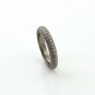 Pave Diamond Round Lock 925 Silver Lock Charm Necklace Enhancer Findings Gift.