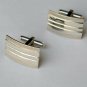14k Solid Gold Men Cufflinks Geometric Matte&Glossy Rectangular Cufflinks Gift.