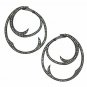 Designer Hoop Earring Pave Diamond 14k Gold&925 Silver Fashion Diamond Earring.