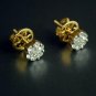 Diamond Stud Earring 14k Gold Natural Diamond Bridal Earring Flower Diamond Stud