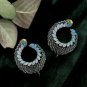 Opal Hoop Earring Opal Jewelry 925 Silver Diamond Hoop Earring 14k Gold Earring.