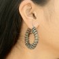 Pave Diamond Wrap Hoop Earring 14k Gold&925 Silver Diamond Hoop Earring Gift.