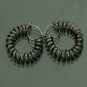 Pave Diamond Wrap Hoop Earring 14k Gold&925 Silver Diamond Hoop Earring Gift.