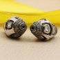 Pave Diamond Oval Beads 925 Silver Diamond Polki Beads Rondelle Beads Findings.