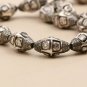 Pave Diamond Oval Beads 925 Silver Diamond Polki Beads Rondelle Beads Findings.
