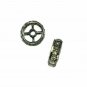 Rondelle Spacer Pave Diamond Beads 925 Silver Jewelry Findings Necklace Beads.