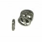 Rondelle Spacer Pave Diamond Beads 925 Silver Jewelry Findings Necklace Supplies
