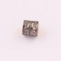 Pave Diamond 6mm Spacer Beads 925 Silver Diamond Rondelle Beads Jewelry Findings