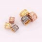 Pave Diamond 6mm Spacer Beads 925 Silver Diamond Rondelle Beads Jewelry Findings