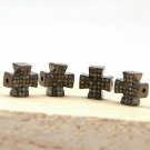 Cross Beads Pave Diamond Beads 925 Silver Diamond Beads Additional Jewelry.