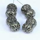 Pave Diamond Beads For Bracelet Necklace Making 925 Silver Diamond Beads.