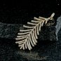 14k Solid Gold Diamond Feather Pendant Gold Wing Pendant Engagement Jewelry Gift