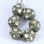 Jewelry Beads 925 Silver Polki Diamond Round Jewelry Beads Wholesale Findings.