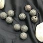 Pave Diamond 12mm Ball Beads 925 Silver Diamond Necklace Beads Findings.