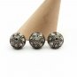 Pave Polki Beads Diamond Findings 925 Sterling Silver Beads Pave Diamond Spacers