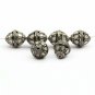 Pave Polki Beads Diamond Findings 925 Sterling Silver Beads Pave Diamond Spacers
