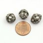 Pave Polki Beads Diamond Findings 925 Sterling Silver Beads Pave Diamond Spacers