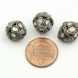 Polki Beads Pave Diamond Beads 925 Silver Diamond Beads Jewelry Making Beads.