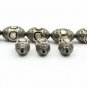 Designer Two Tone Polki Beads 925 Silver Pave Diamond Necklace Beads Findings.