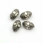 Designer Two Tone Polki Beads 925 Silver Pave Diamond Necklace Beads Findings.