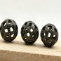Filigree Round Football Beads Pave Diamond 925 Silver Diamond Jewelry Spacers.
