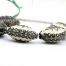Pave Diamond Beads Spacers Design 925 Silver Marquise Shaped Flat Diamond Beads.