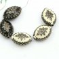 Pave Diamond Beads Spacers Design 925 Silver Marquise Shaped Flat Diamond Beads.