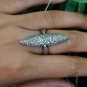 Spike Ring Pave Diamond Ring 925 Silver Diamond Ring For Anniversary Gift.