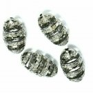 Handmade Pave Diamond Beads Findings 925 Silver Diamond Beads For Jewelry.