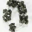 Rondelle Spacers Pave Diamond Beads 925 Silver Beads Jewelry Wholesale Findings.