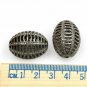 Pave Diamond Oval Net Beads 925 Silver Diamond Jewelry Beads Necklace Findings.