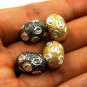 Oval Beads Polki Diamond Spacers 925 Silver Pave Diamond Wholesale Jewelry Beads