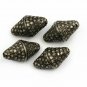 Pave Diamond Tumble Beads 925 Silver Diamond Jewelry Beads Necklace Connector.