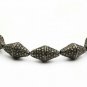 Pave Diamond Tumble Beads 925 Silver Diamond Jewelry Beads Necklace Connector.