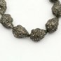 Fancy Shape Diamond Beads Jewelry Pave Beads Findings 925 Silver Finish Beads.