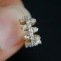 Diamond Clicker Hoop Nose Ring 14k Solid Gold Diamond Huggie Earring Gift 1 pc