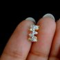 Diamond Clicker Hoop Nose Ring 14k Solid Gold Diamond Huggie Earring Gift 1 pc