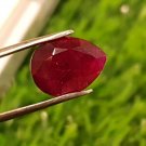 Mozambique Ruby 5.48cts Pigeon Blood Red Rare size Natural Ruby CERTIFIED.