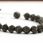 Pave Diamond Hexagon Beads 925 Silver Diamond Spacer Beads Necklace Making Beads