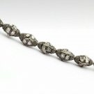 Polki Spacers Beads 925 Silver Oval Shape Diamond Jewelry Findings Supplies.