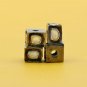 Pave Diamond Polki Box Beads Spacers Design 925 Silver Diamond Spacers Beads.