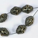 Pave Diamond Cutting Beads 925 Silver Diamond Beads Findings Oval Diamond Beads.