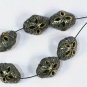 Pave Diamond Cutting Beads 925 Silver Diamond Beads Findings Oval Diamond Beads.
